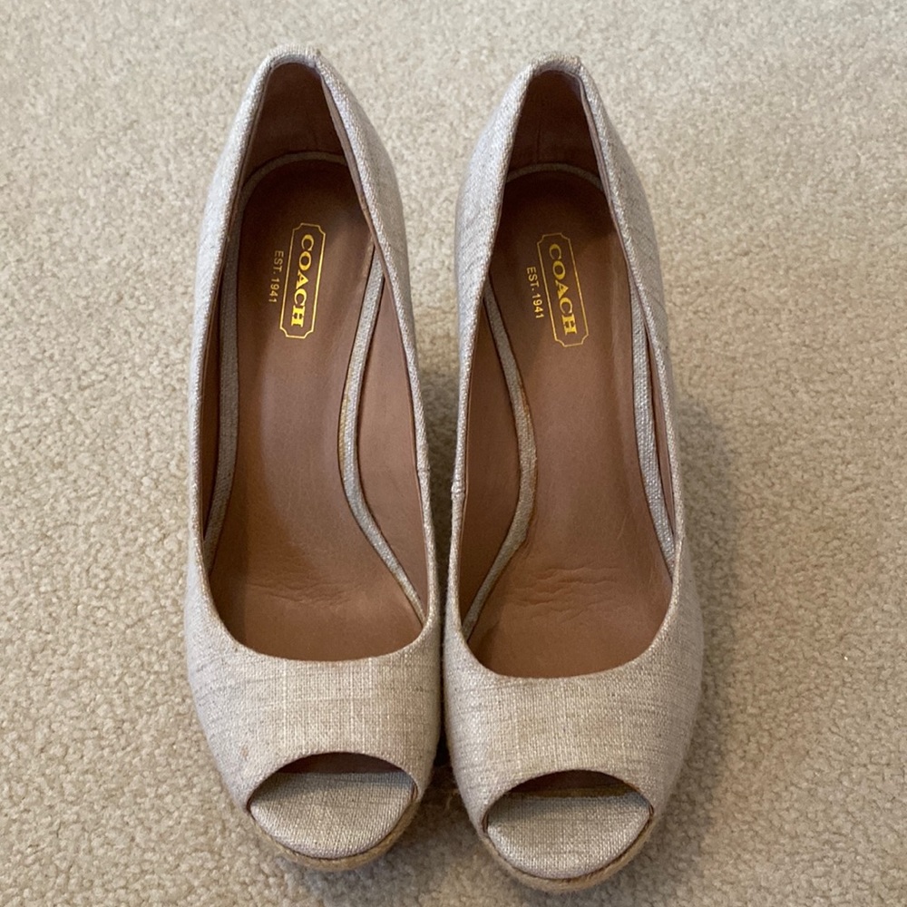 Coach wedge sandals